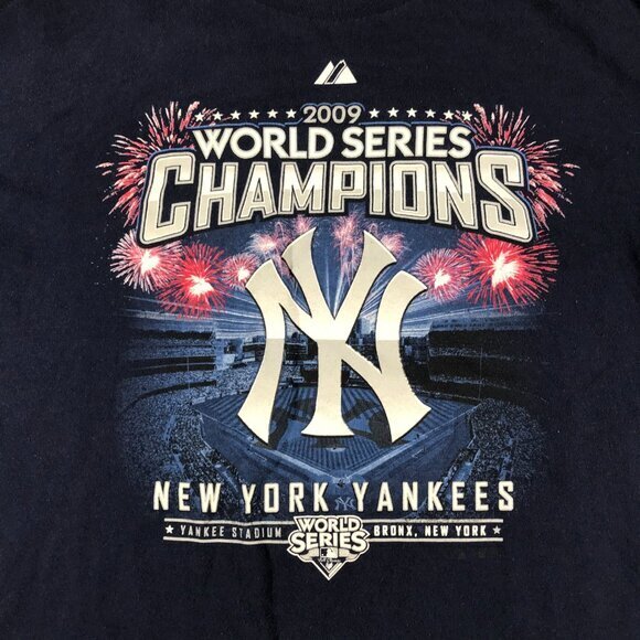 2009 World Series Champions New York Yankees long sleeve T shirt Large - Picture 2 of 4